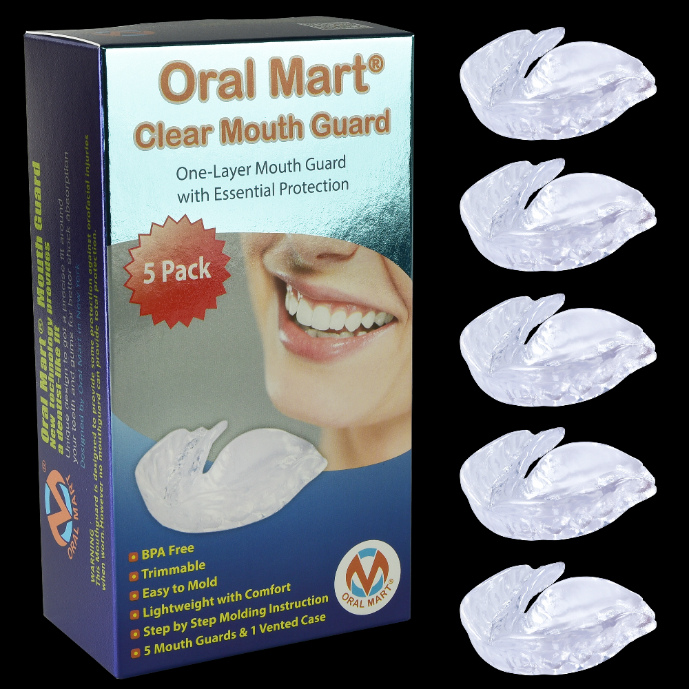 clear mouth guard 5 pack