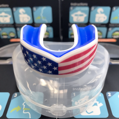 American Flag Mouth Guard with Case