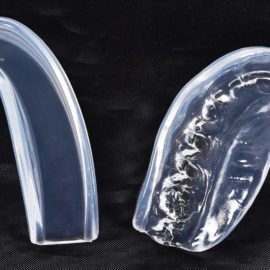how to fit clear mouth guard before and after