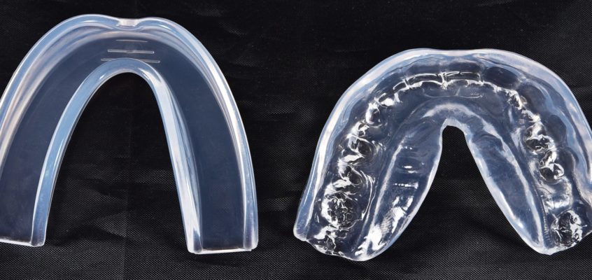 how to fit clear mouth guard before and after