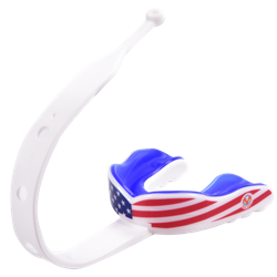 Oral Mart USA Flag Sports Mouth Guard Direct from Oral Mart 2 Sizes 