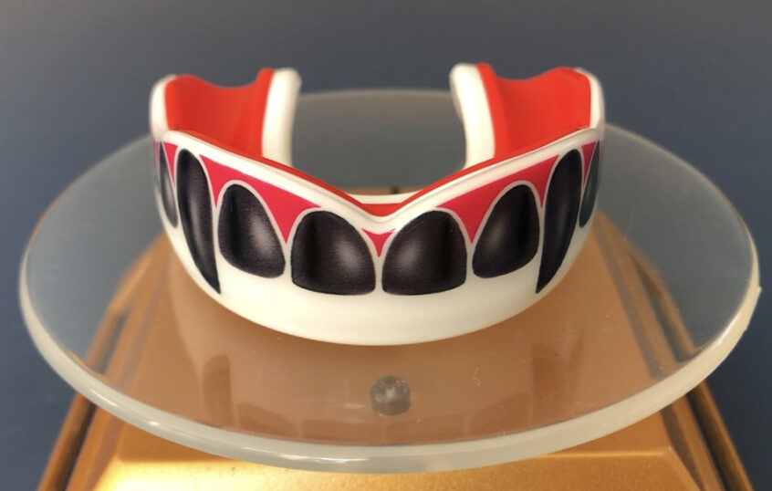 black vampire fangs mouth guard