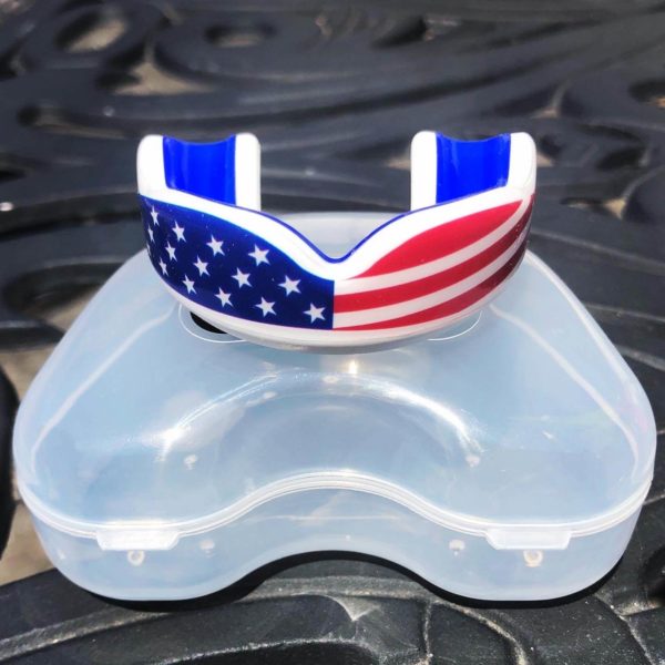 USA flag sports mouth guard for kids