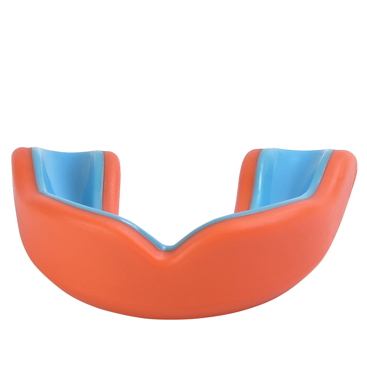 orange blue youth sports mouth guard for kids