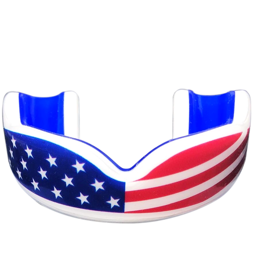 usa flag youth sports mouth guard for kids