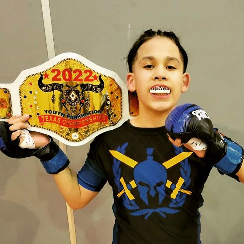 2022 Youth Pankration Champion with Oral Mart Mouthguards