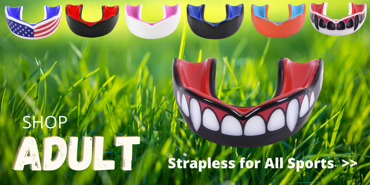 Direct from Oral Mart 2 Sizes Oral Mart USA Flag Sports Mouth Guard 
