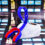 oral mart strapped youth mouth guard with strap blue red