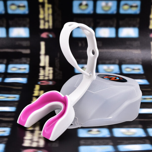 oral mart strapped youth mouth guard with strap white pink oral mart strapped youth mouth guard with strap white pink