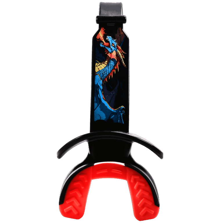 Football Mouth Guard with Built-In Strap Dragon of Fury Football Mouth Guard with Built-In Strap Dragon of Fury