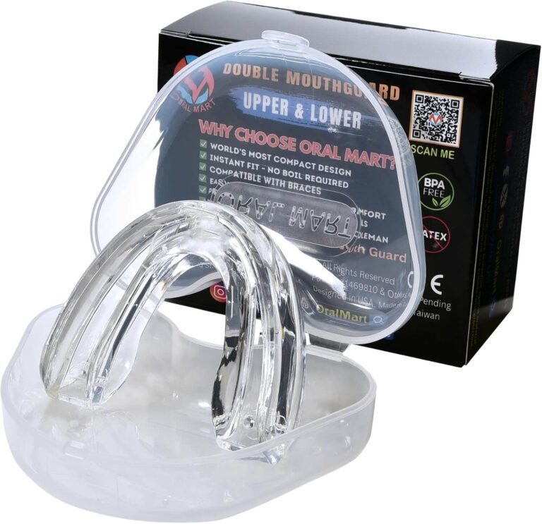 Brace Mouth Guard Double Mouthguard Upper and Lower Clear Brace Mouth Guard Double Mouthguard Upper and Lower Clear
