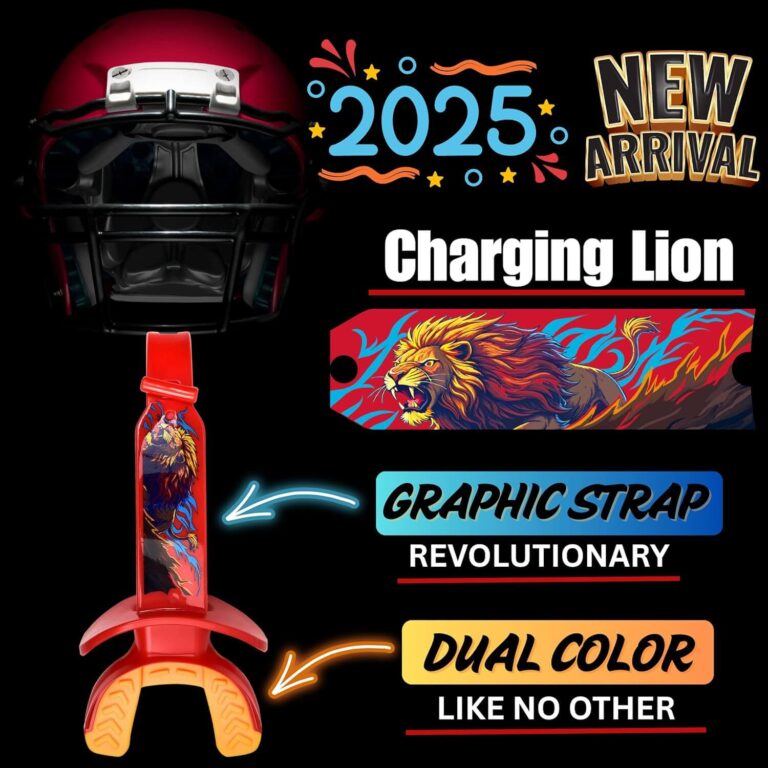 Charging Lion Football Mouth Guard Lip Protector with Strap 2025 Charging Lion Football Mouth Guard Lip Protector with Strap 2025