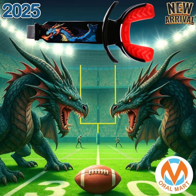 Football Mouth Guard with Strap Dragon of Fury 2025 Football Mouth Guard with Strap Dragon of Fury 2025