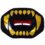 Golden Fangs Football Mouth Guard with Detachable Strap